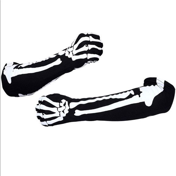 Skeleton Gloves Long - Picture 1 of 1